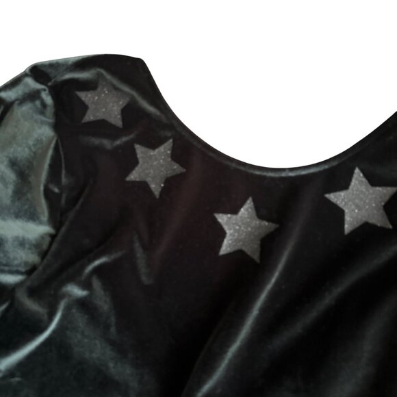 Victoria Sport Green Velvet Long Sleeve Bodysuit  Womens Size L - Picture 3 of 6